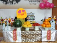 파티붕붕 상품 후기 | 화면보다 이뻐요 아버지 팔순잔치를 집에서 했는데 원단때문에 상차림이 빛났어요상품 사용후기 - 파티붕붕