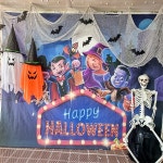 파/티/붕/붕 H3384 드라큘라 현수막 / 어린이집 유치원 영어 학원 할로윈 현수막 제작