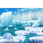 파/티/붕/붕 D3961 궁전 현수막 / 어린이집 유치원 겨울왕국 얼음 포토존 배경 현수막