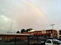 Rainbow In Lansdale Arcs Over Old Police Station As Demolition Goes On | Montgomeryville, PA Patch Rainbow In Lansdale Arcs Over... 