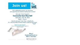 Jul 29 | Advocate Trinity Hospital Gym Shoe Ball | South Side, IL Patch Local Event: Advocate Trinity Hospital Gym Shoe Ball 