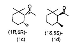 EP1468978A1 - Process for producing (1S,6R)-2,2,6-trimethylcyclohexyl methyl ketone and/or (1R,6S)-2,2,6-trimethylcyclohexyl... 