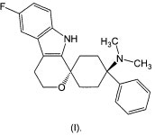 WO2013170971A1 - Pharmaceutical composition comprising (1r,4r)-6-fluoro-n,n-dimethyl-4-phenyl-4,9-dihydro-3h-spiro... 