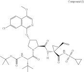US8338606B2 - Crystalline forms of N-(tert-butoxycarbonyl)-3-methyl-L-valyl-(4R)-4-((7-chloro-4-methoxy-1-isoquinolinyl)oxy)-N... 