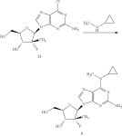 US10870672B2 - β-D-2′-deoxy-2′-α-fluoro-2′-β-C-substituted-2-modified-N6-substituted purine nucleotides for HCV... 