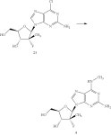 US9828410B2 - β-D-2′-deoxy-2′-α-fluoro-2′-β-C-substituted-2-modified-N6-substituted purine nucleotides for HCV treatment... 