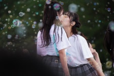 더쿠 - 낮공연 비누방울 사진도 개이쁘넹