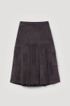 [페스토]CORDUROY PLEATS SKIRT DARK SOIL [W CONCEPT]