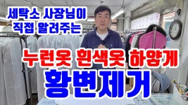 네이버 인플루언서 [네이버 인플루언서] 거성세탁소의 황변제거