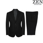 [젠]18FW 블랙 솔리드 슬림핏정장 (ZSDC01-101) | 백화점을 클릭하다. AK 몰