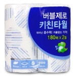 더존페이퍼 버블제로 키친타월 180매 (2입) [3팩(6입)] - 에누리 가격비교