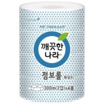 깨끗한나라 점보롤 2겹 300m [4롤] - 에누리 가격비교