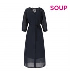 숲(SOUP) 셔링넥 로브 원피스 OY5OPCE - 에누리 가격비교