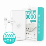 바나다 퀵차지3.0+USB-PD 올인원W 무선충전 보조배터리 BND-WPDPB20S 20000mAh - 에누리 가격비교