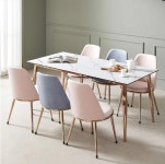 뷰티스트림 엘린까사 헤스티아 로즈골드 세라믹 식탁 1700 [마리안느의자6개] - 에누리 가격비교