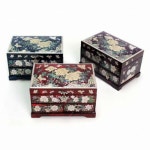 박씨상방 나전 1단 한지 목단 2설합 보석함 - 에누리 가격비교