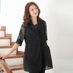 마담4060 엄마옷 카라쉬폰롱조끼-XVE304006 - 에누리 가격비교