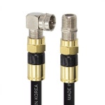 탑라인에이치디 골드 고급형 RF 안테나 블랙 꺾임 연장 TV 동축 케이블 [SOLTOP-1213, 2m] - 에누리 가격비교