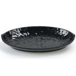 돌산멜라민 흑스톤 배타원 접시 8호 - 에누리 가격비교