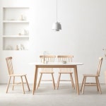 보니애가구 로지 우드 세라믹 식탁 1400 [의자4개] - 에누리 가격비교