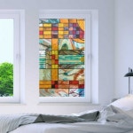 스테인글라스 패턴 무점착 윈도우 필름 WFM00231 [61cm x 101cm] - 에누리 가격비교