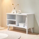 까미엘 카이브 물결 2단 오픈 거실장 800 - 에누리 가격비교