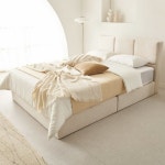 아씨방 로지 아쿠아텍스 패브릭 통마루 침대 Q[독립스프링] - 에누리 가격비교