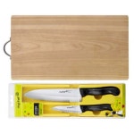 한빛에벤에셀 한셀 박달나무 양면도마(HS-45)+도루코 칼세트 3P - 에누리 가격비교