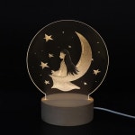 아트조이 LED 아크릴 원형 무드등 소녀와 달 - 에누리 가격비교