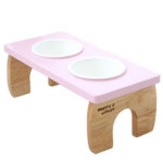 행복한마을 원목 애견식탁 애니 핑크 - 에누리 가격비교