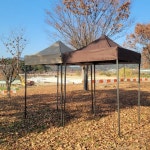 트윈스몰 벨크로타입 접이식 캐노피 천막 1.5x1.5m A1세트 [지붕+프레임] - 에누리 가격비교