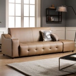 서광퍼니처 세라 CL라텍스 가죽소파 3인용 [스툴포함] - 에누리 가격비교