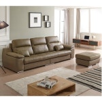 스코나 맨테오 천연통가죽 소파 4인용 [스툴포함] - 에누리 가격비교