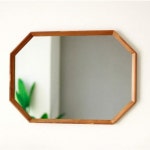 샤이닝홈 모니에 원목 엣지 팔각 벽거울 중 - 에누리 가격비교