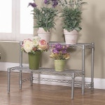 부강산업 실버메탈화분대2단 - 에누리 가격비교