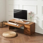 히트가구 HZ2402 멀바우 원목 좌식 컴퓨터책상 1050 [105x40cm] - 에누리 가격비교