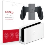스코코 닌텐도 스위치 OLED 독 + 조이콘그립 유광 외부보호필름 - 에누리 가격비교