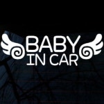 뭉키월드 자동차 스티커3 글씨 BABY IN CAR LSC-387 [화이트] - 에누리 가격비교