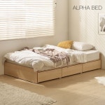 알파침대 이브 무헤드 1단 수납 침대 SS [매트별도] - 에누리 가격비교