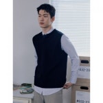 프로젝트엠 남성 슬릿넥 스웨터 베스트_EPE5ER1800 - 에누리 가격비교