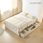 알파침대 테라 무헤드 빅수납 침대 SS [천연라텍스] - 에누리 가격비교