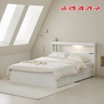 라자가구 스위트 숨쉬는 서랍 수납 LED침대 Q [CL라텍스40T독립] - 에누리 가격비교