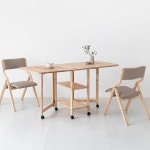 마켓비 DIGOOD 이동식 접이식 식탁 1590 [BENWOOD의자2개] - 에누리 가격비교