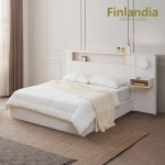 핀란디아 리안 수납 LED침대 Q+조명협탁 [40T라텍스독립] - 에누리 가격비교