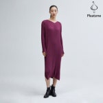 플리츠미 폴딩 쉐브론 V넥 플레어 원피스 PPOPF324007 - 에누리 가격비교