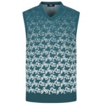 팬텀 그라데이션 로고 자가드 V넥 니트베스트 211E1SV251_TQ - 에누리 가격비교