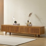 라자가구 무드 SE0 버티컬 고무나무 원목 낮은 다용도 TV 거실장 2000 - 에누리 가격비교