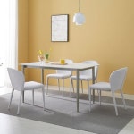 스킬디자인 엘토르 포세린 세라믹 식탁 1400 [의자4개] - 에누리 가격비교