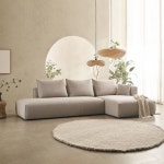 에몬스 위브릭 몽테 오픈암 카우치 패브릭 소파 4인용 - 에누리 가격비교