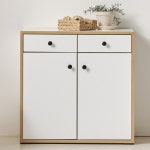 데코앤비 웬지 서랍 도어형 다용도 수납장 750 - 에누리 가격비교